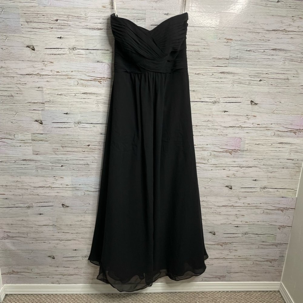 Bari Jay strapless gown maxi dress black size 6
